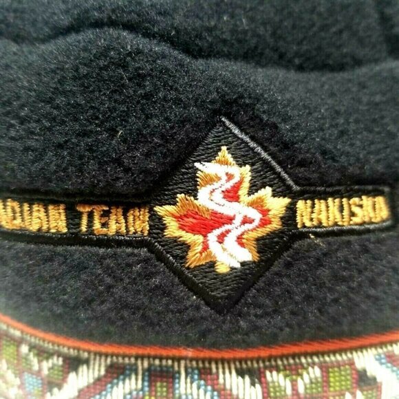 Olympic Canadian Team Nakiska Hat Sherpa Beanie Newsboy Handcrafted by Ski Nit - Picture 2 of 10